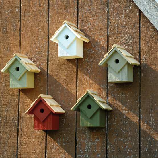 Summer Home Pack of 5 Bird Houses Traditional